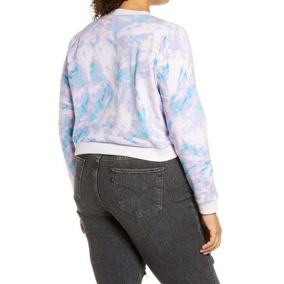 BP. Tie Dye Crewneck "Happiness" Sweatshirt - NWT - Picture 2 of 5